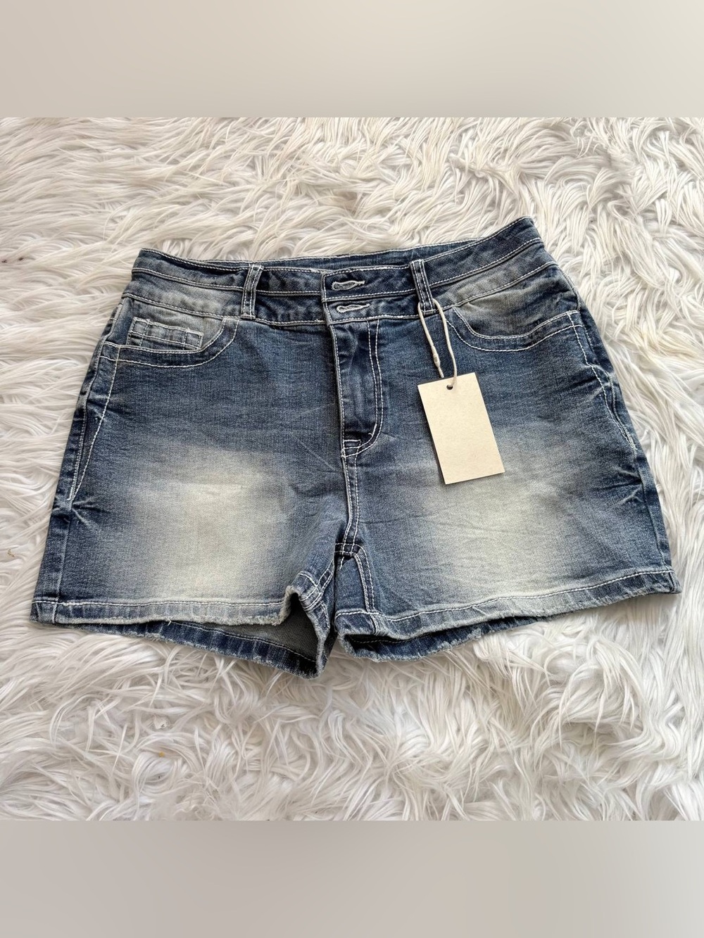 Classic Blue Denim Jean Shorts
